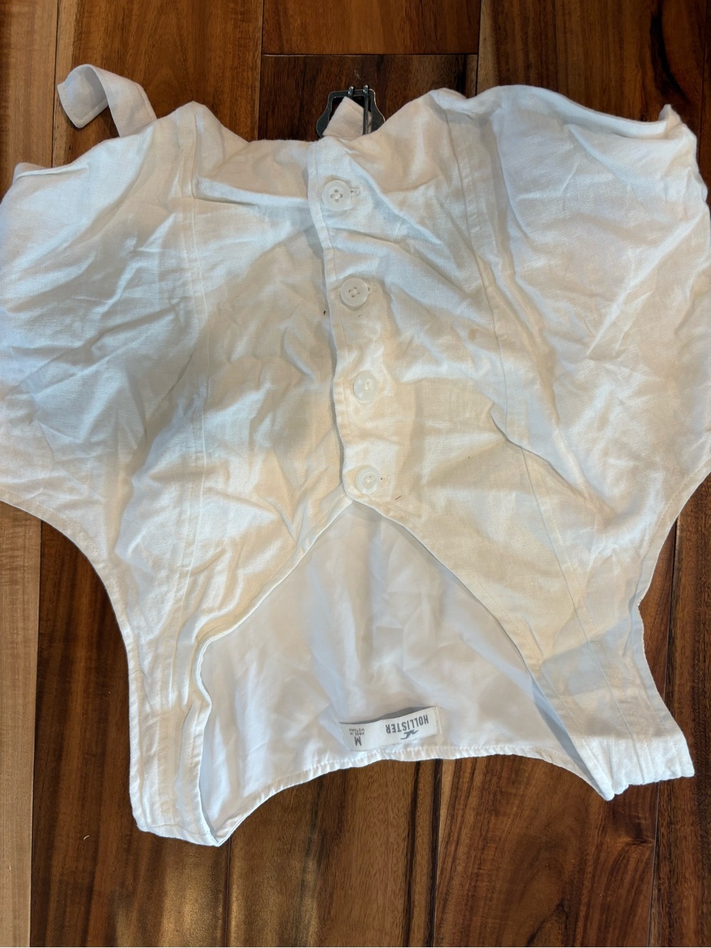 Hollister White Vest